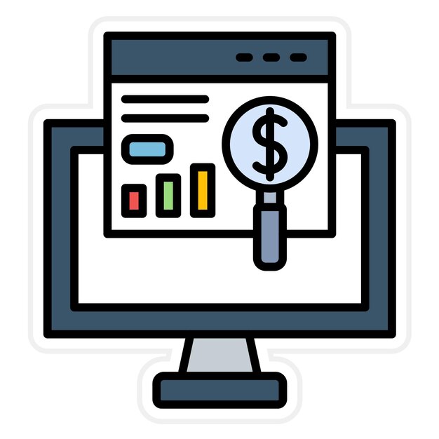 Analysis icon vector image Can be used for SEO and SEM