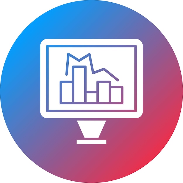 analytics icon vector image can be used for project management