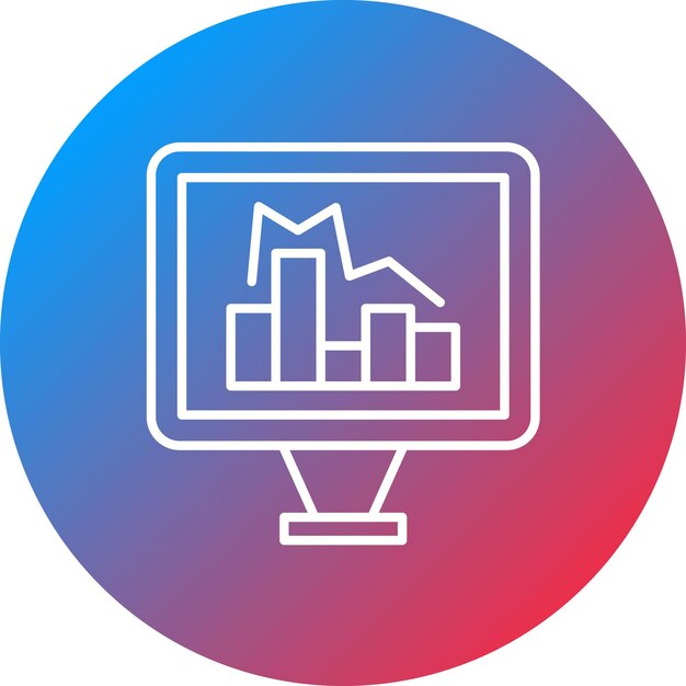 analytics icon vector image can be used for project management