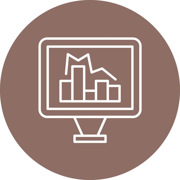 analytics icon vector image can be used for project management