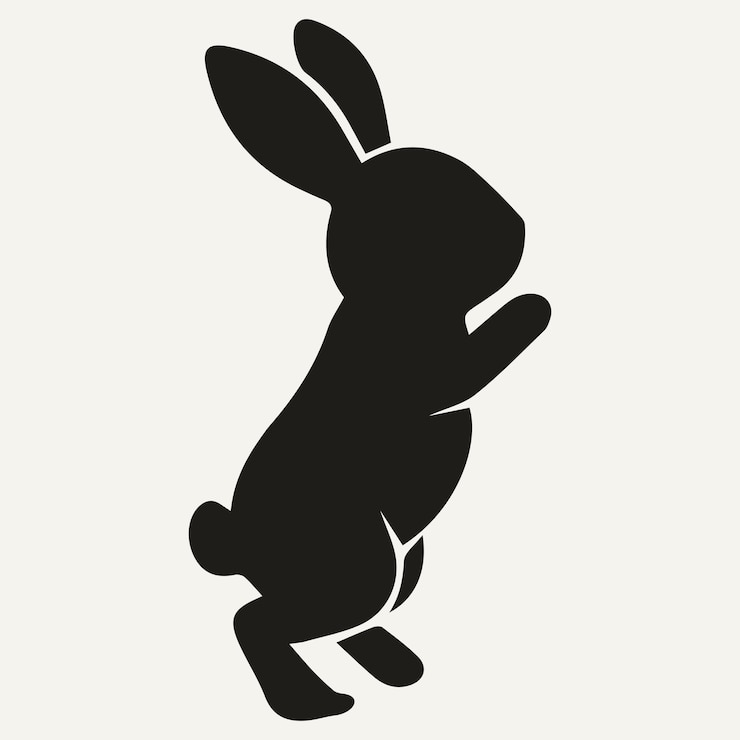 Vektor animal silhouette hand drawn vector illustration