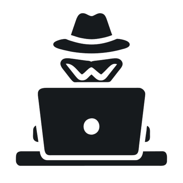 anonymous hacker pictogram