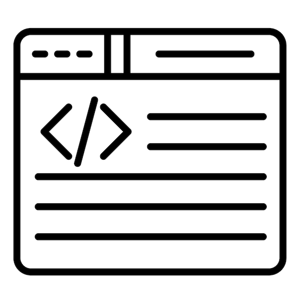 Application Coding Vector Illustration Style