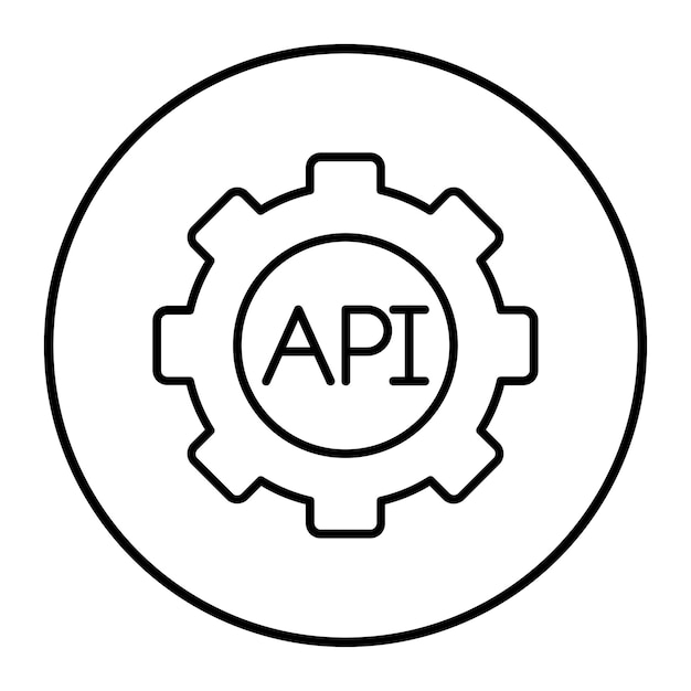 application programming interface vector icon can be used for no code iconset