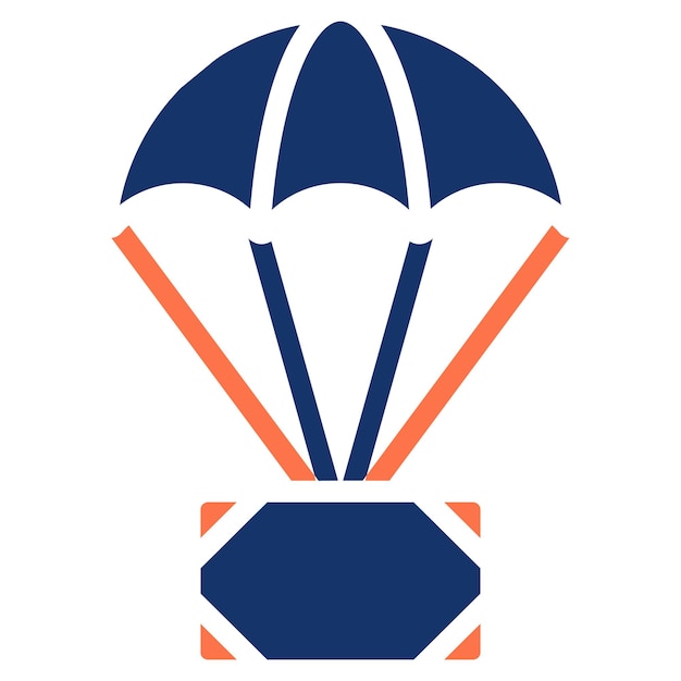 Army Parachute Vector Illustration