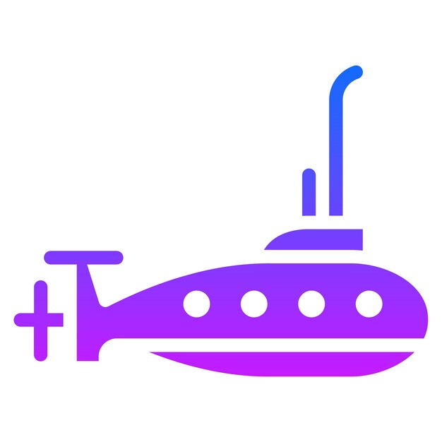 Army Submarine Vector Illustration