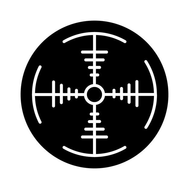 Army Target Vector Illustration Style