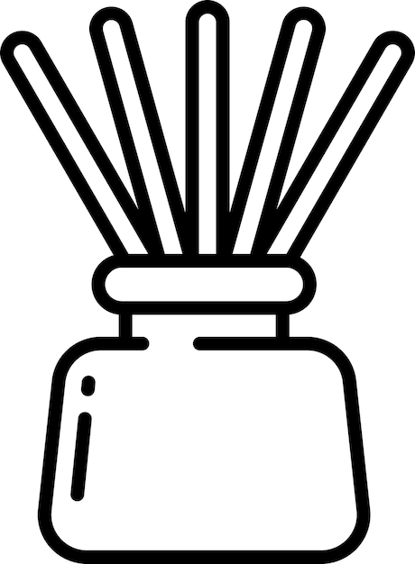 aroma outline vector illustration