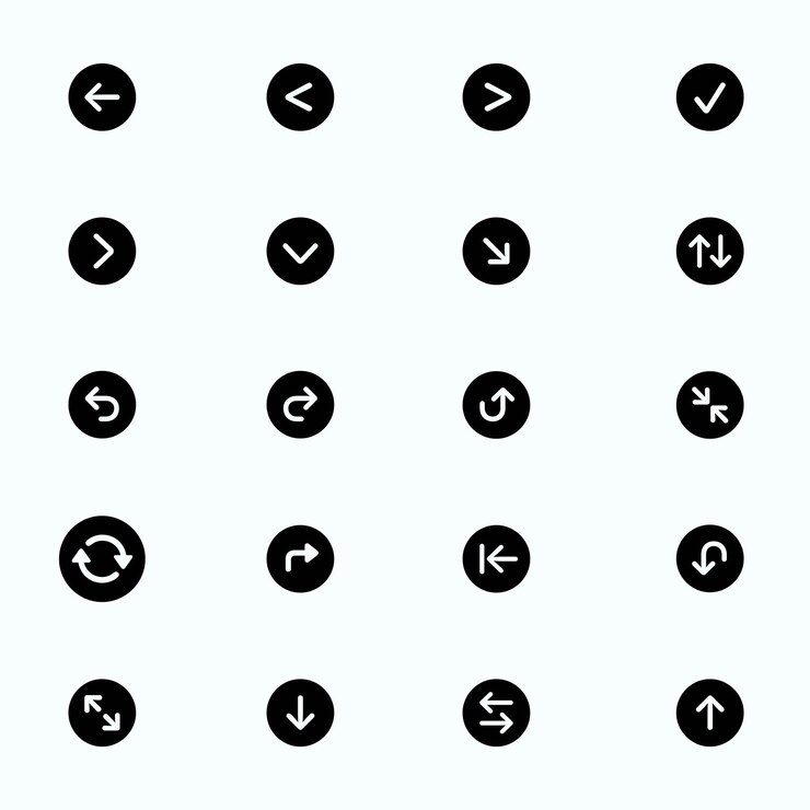 Vektor arrows icons