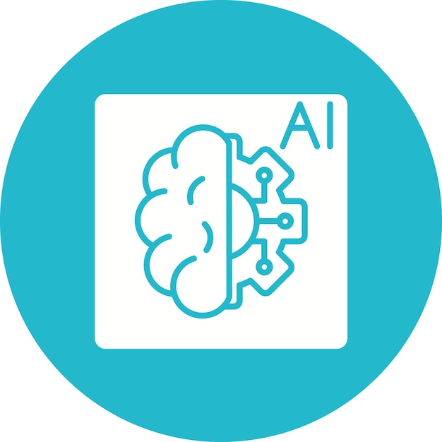 artificial intelligence icon vector image can be used for the future