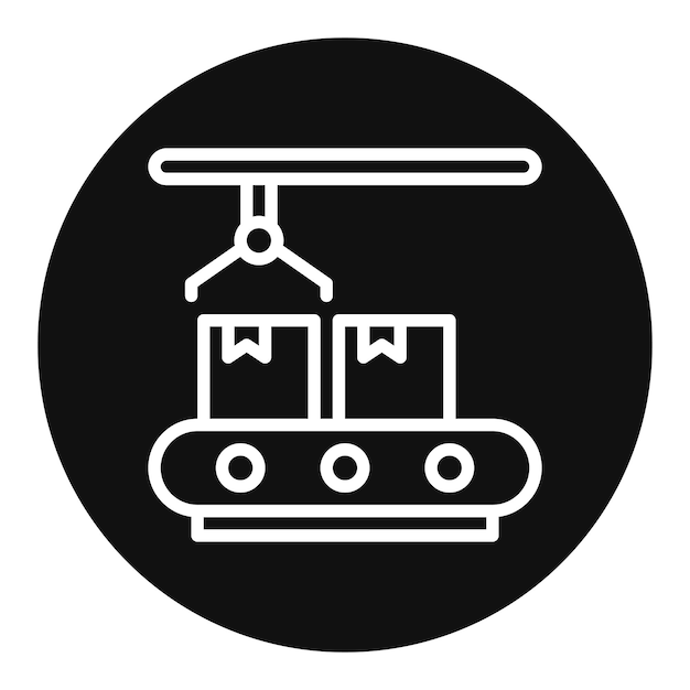 Assembly Line icon vector image Can be used for Mass Production