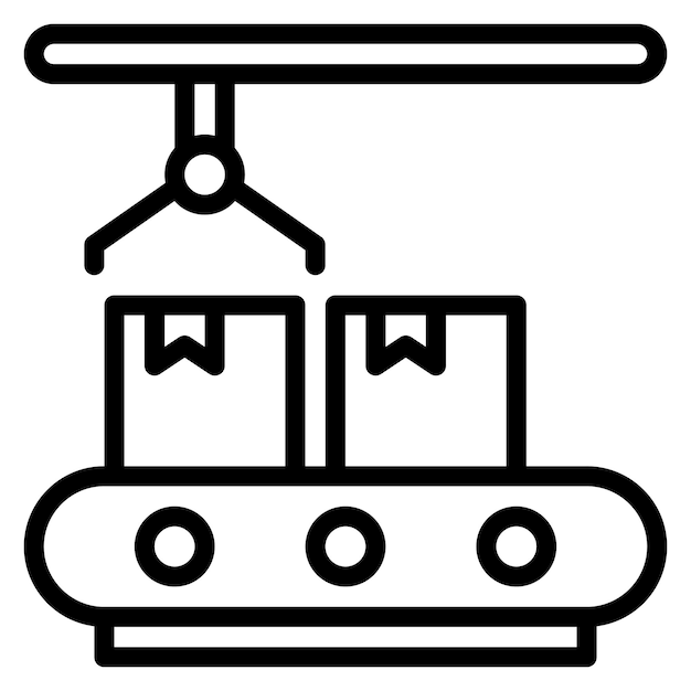 Assembly Line icon vector image Can be used for Mass Production