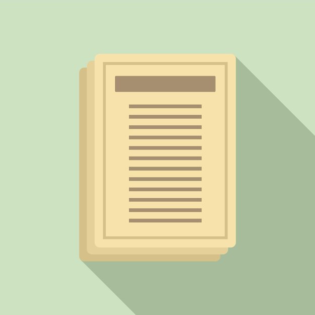attestation papers icon flat illustration of attestation papers vector icon for web design