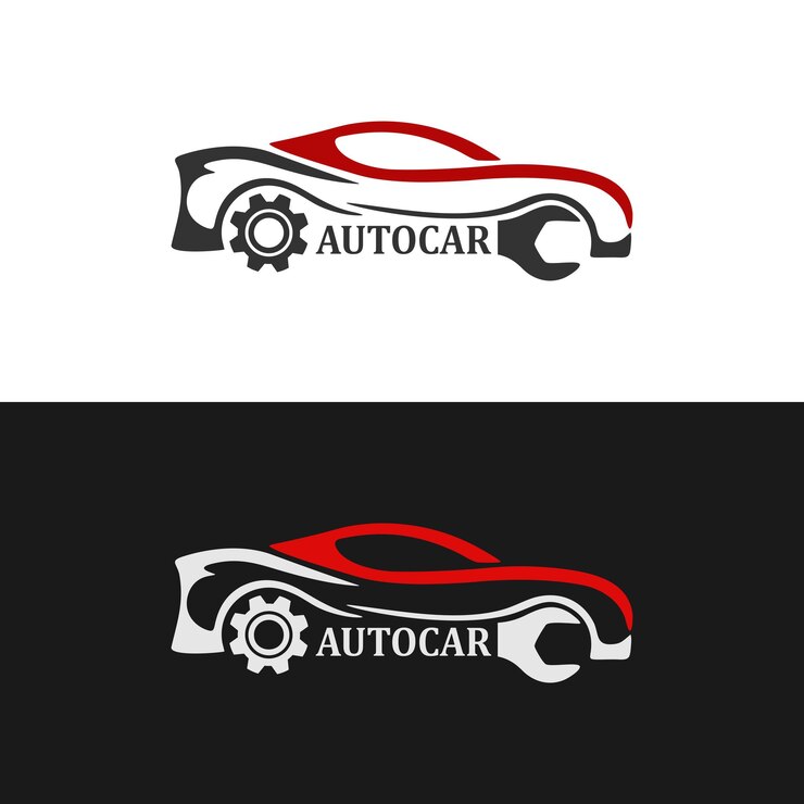 Vektor auto car repair logo design