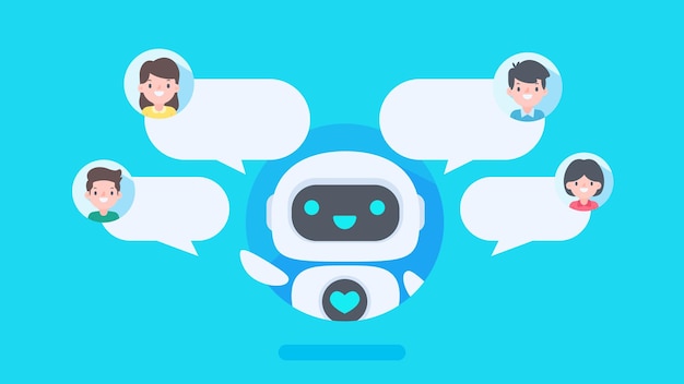 auto reply system with intelligent robots provide information and help customers with problems