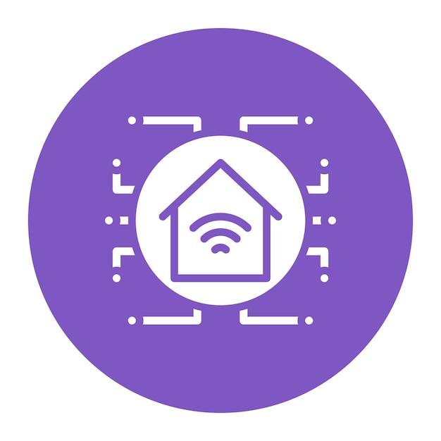 Automated Home icon vector image Can be used for Cyberpunk