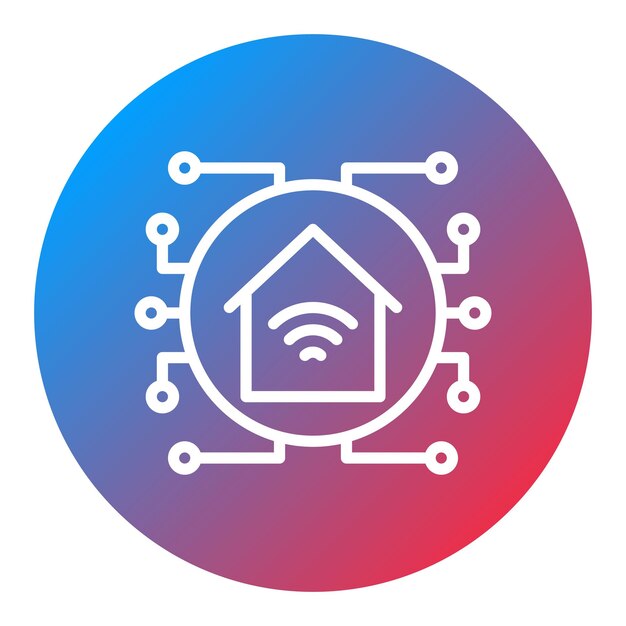 Automated Home icon vector image Can be used for Cyberpunk