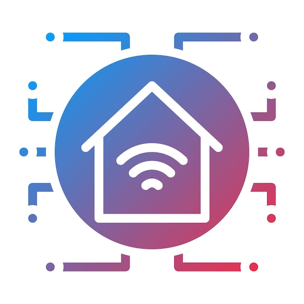 Automated Home icon vector image Can be used for Cyberpunk