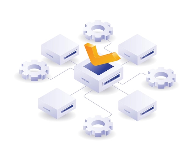 Automatically connect server network