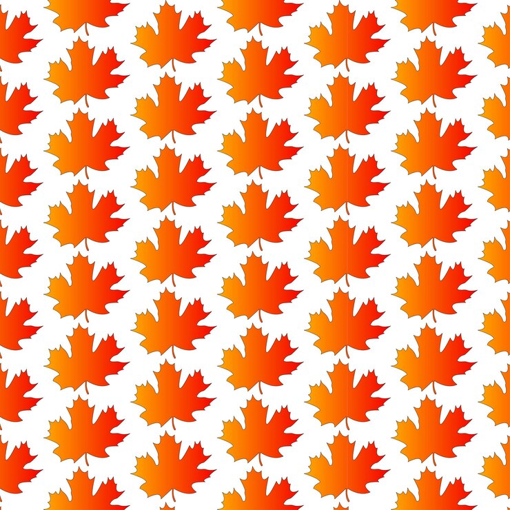 Vektor autumn maple leaf pattern design bright beautiful pattern