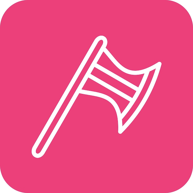 Axe vector icon illustration of Winter iconset