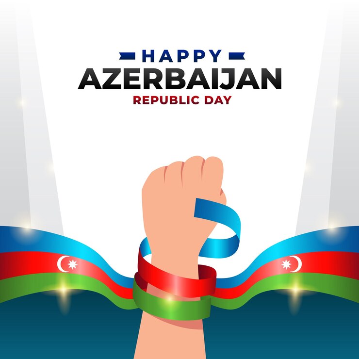Vektor azerbaijan republic day design illustration collection