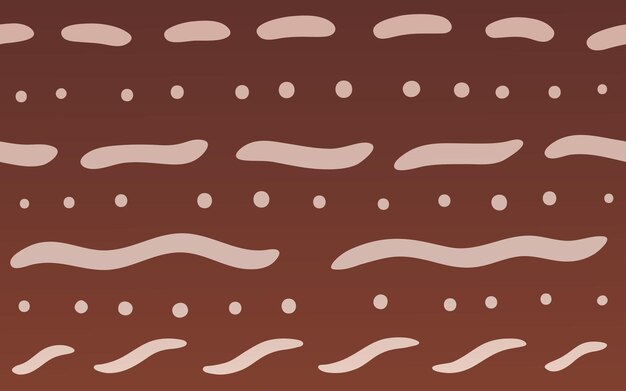 Baby tapir print texture with white stripes on brown background Vector illustration