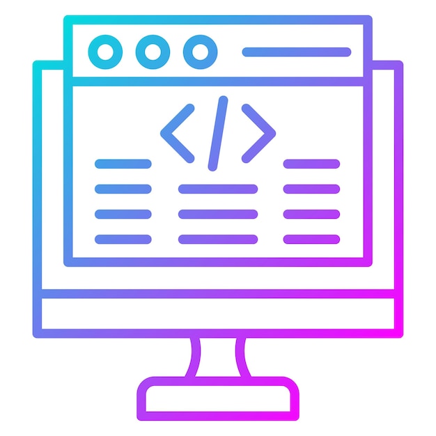 Back End Development vector icon Can be used for No Code iconset
