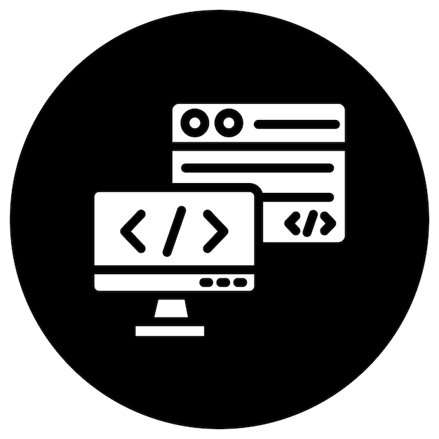 Backend Vector Icon Design Illustration