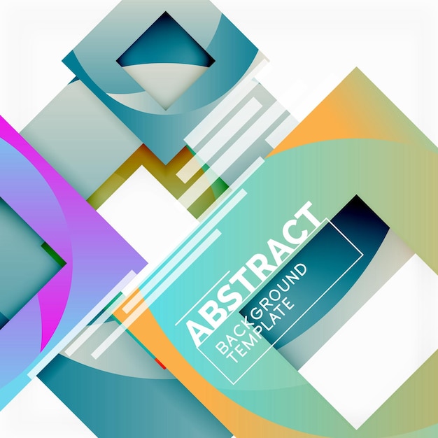 Background abstract squares geometric minimal template