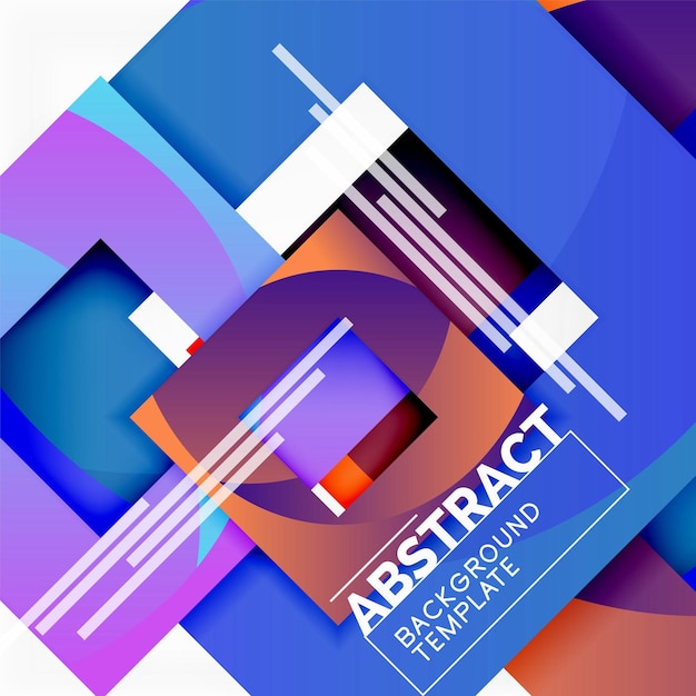 Background abstract squares geometric minimal template
