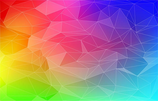 background material polygonlike rainbow gradient