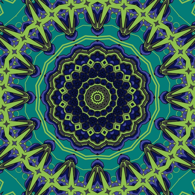 Background with a symmetrical colorful pattern indian pattern oriental pattern