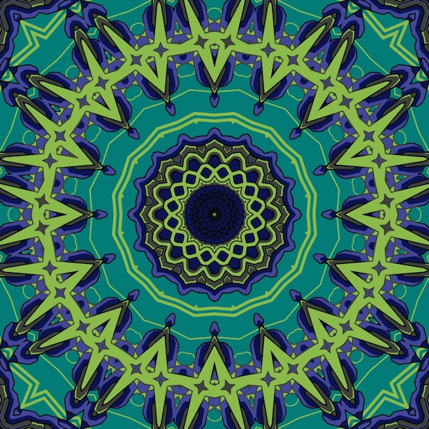 Background with a symmetrical colorful pattern indian pattern oriental pattern