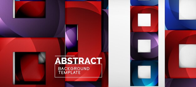 background with color squares composition modern geometric abstraction design for poster cover branding or banner