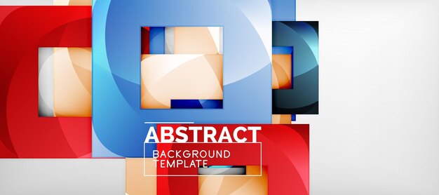 background with color squares composition modern geometric abstraction design for poster cover branding or banner