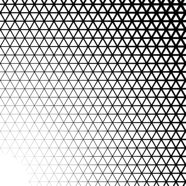Background with gradient of triangle shaped cells grid
