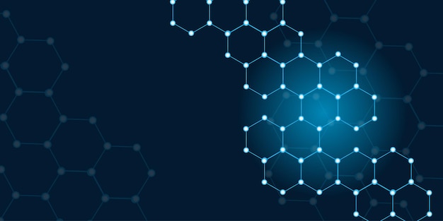 background with hexagons Illustrations vectors