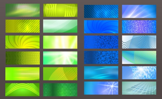 Banner background design element glow light effect09