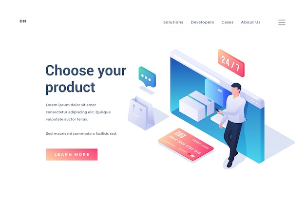  banner for modern online store website