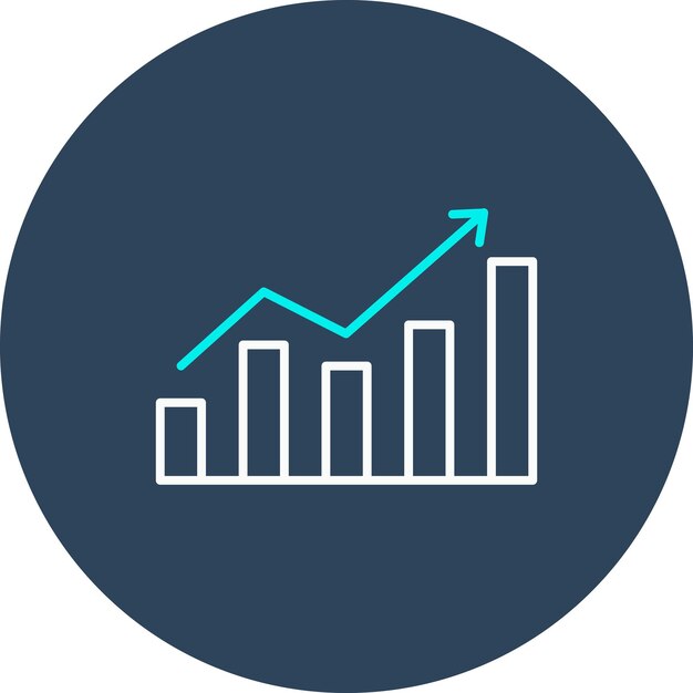Bar Chart vector icon Can be used for Immigration iconset