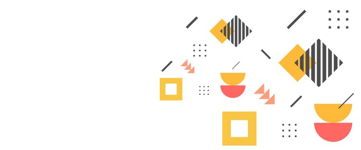 Vektor barevný moderní abstraktní memphiský geometrický vektorový banner pro pozadí plakátu, letáku, banneru, pozvánky, obálky knihy, katalogu, zprávy