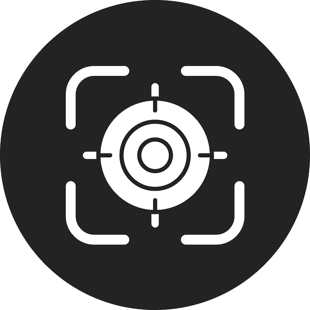 basic target icon vector image can be used for infographic