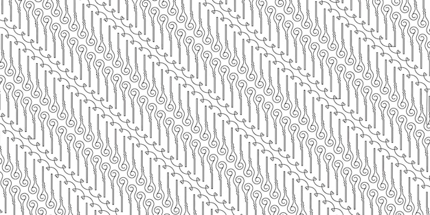 Batik parang line style vector illustration for background design wallpaper backdrop banner