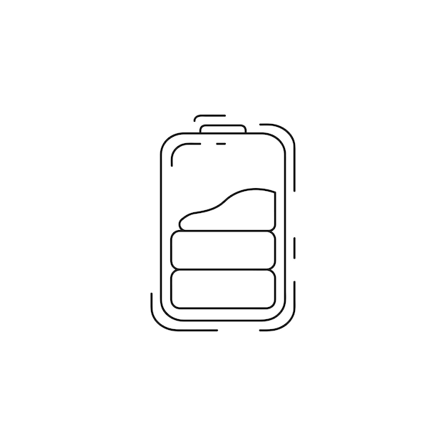 battery line icon battery thin line icon