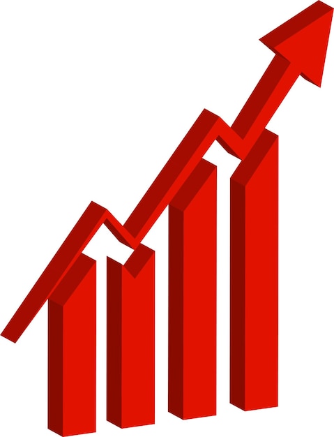 Beautiful 3D growth chart design
