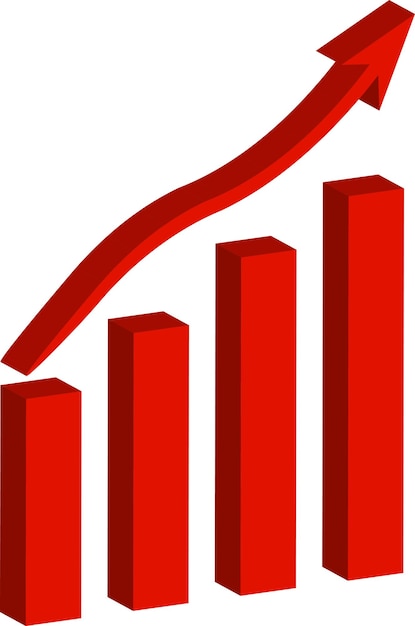 Beautiful 3D growth chart design