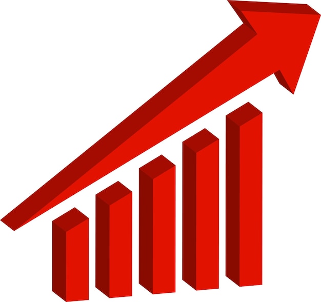 Beautiful 3D growth chart design