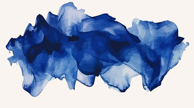 Vektor beautiful blue indigo watercolor background ideal for designs presentations and artistic projects