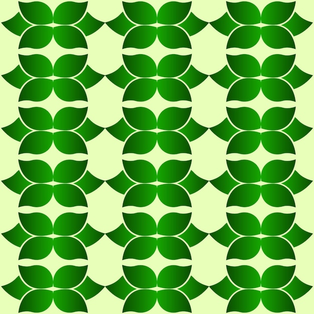 beautiful vector pattern of green leaves beautiful abstract vector pattern